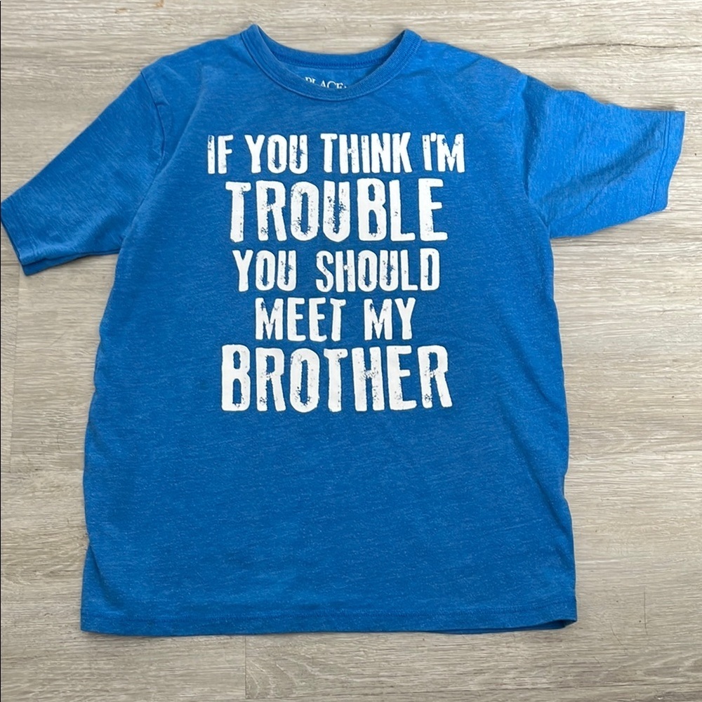 4/$30 Place Blue Graphic Kids T-Shirt 7-8